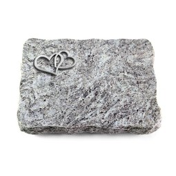 Grabplatte Marina Blue/Pure Herzen (Alu)