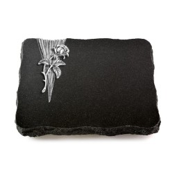 Grabplatte Indisch Black Delta Rose 2 (Alu)