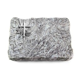 Grabplatte Marina Blue/Delta Kreuz 1 (Alu)