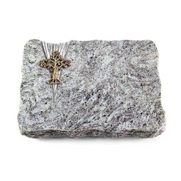 Grabplatte Marina Blue/Delta Baum 2 (Bronze)