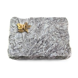 Grabplatte Marina Blue/Delta Rose 3 (Bronze)