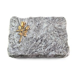 Grabplatte Marina Blue/Delta Rose 11 (Bronze)