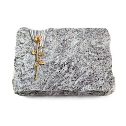 Grabplatte Marina Blue/Delta Rose 12 (Bronze)