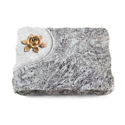 Grabplatte Marina Blue/Folio Rose 4 (Bronze)