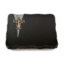 Grabplatte Indisch Black Delta Baum 2 (Bronze)