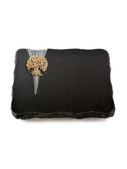 Grabplatte Indisch Black Delta Baum 3 (Bronze)