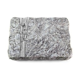 Grabplatte Marina Blue/Strikt Rose 12 (Alu)