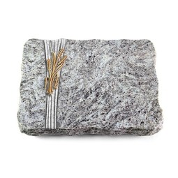 Grabplatte Marina Blue/Strikt Ähren 1 (Bronze)