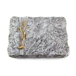 Grabplatte Marina Blue/Strikt Ähren 2 (Bronze)