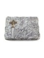 Grabplatte Marina Blue/Strikt Baum 2 (Bronze)
