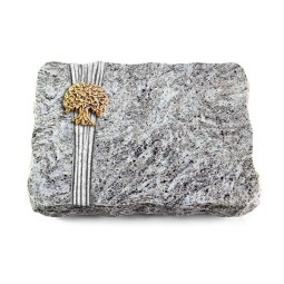 Grabplatte Marina Blue/Strikt Baum 3 (Bronze)