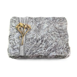 Grabplatte Marina Blue/Strikt Lilie (Bronze)