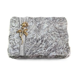 Grabplatte Marina Blue/Strikt Rose 2 (Bronze)