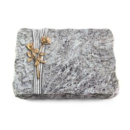 Grabplatte Marina Blue/Strikt Rose 10 (Bronze)