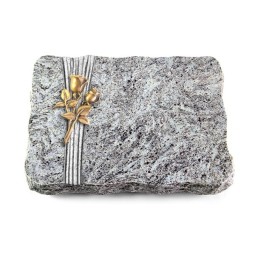 Grabplatte Marina Blue/Strikt Rose 11 (Bronze)