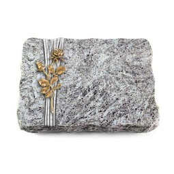 Grabplatte Marina Blue/Strikt Rose 13 (Bronze)