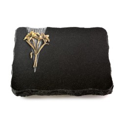 Grabplatte Indisch Black Delta Lilie (Bronze)