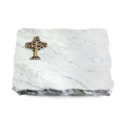 Grabplatte Omega Marmor/Pure Baum 2 (Bronze)