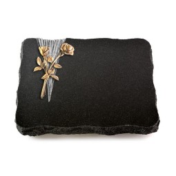 Grabplatte Indisch Black Delta Rose 10 (Bronze)