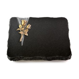 Grabplatte Indisch Black Delta Rose 11 (Bronze)