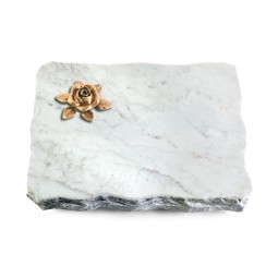 Grabplatte Omega Marmor/Pure Rose 4 (Bronze)