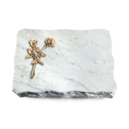 Grabplatte Omega Marmor/Pure Rose 10 (Bronze)