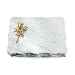 Grabplatte Omega Marmor/Pure Rose 11 (Bronze)