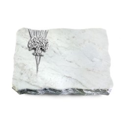 Grabplatte Omega Marmor/Delta Baum 3 (Alu)