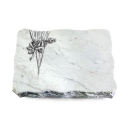 Grabplatte Omega Marmor/Delta Rose 1 (Alu)