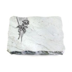 Grabplatte Omega Marmor/Delta Rose 2 (Alu)