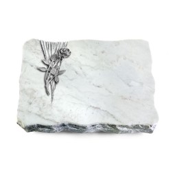 Grabplatte Omega Marmor/Delta Rose 6 (Alu)