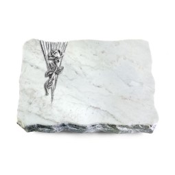 Grabplatte Omega Marmor/Delta Rose 7 (Alu)