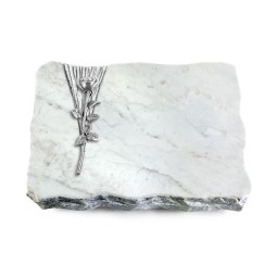 Grabplatte Omega Marmor/Delta Rose 12 (Alu)