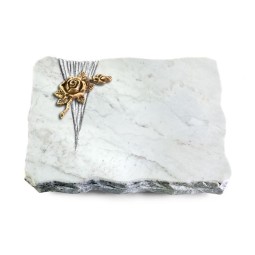 Grabplatte Omega Marmor/Delta Rose 1 (Bronze)