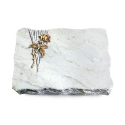 Grabplatte Omega Marmor/Delta Rose 2 (Bronze)