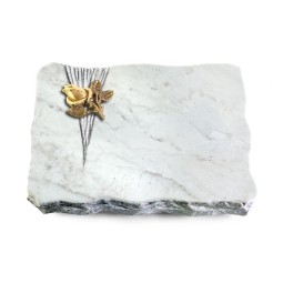 Grabplatte Omega Marmor/Delta Rose 3 (Bronze)