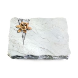 Grabplatte Omega Marmor/Delta Rose 4 (Bronze)