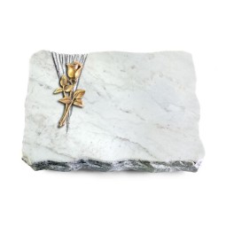 Grabplatte Omega Marmor/Delta Rose 8 (Bronze)