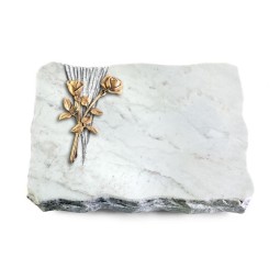 Grabplatte Omega Marmor/Delta Rose 10 (Bronze)