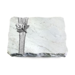 Grabplatte Omega Marmor/Strikt Rose 3 (Alu)