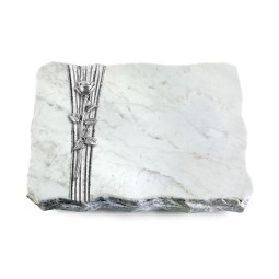 Grabplatte Omega Marmor/Strikt Rose 12 (Alu)