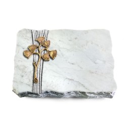 Grabplatte Omega Marmor/Strikt Gingozweig 1 (Bronze)