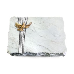 Grabplatte Omega Marmor/Strikt Taube (Bronze)