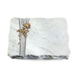 Grabplatte Omega Marmor/Strikt Rose 2 (Bronze)