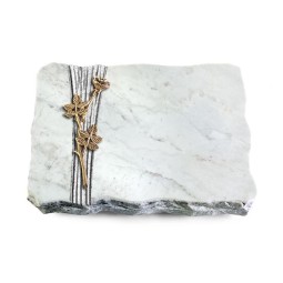 Grabplatte Omega Marmor/Strikt Rose 9 (Bronze)