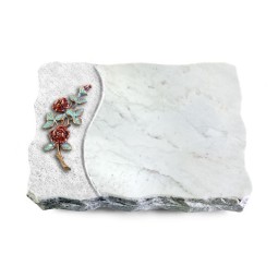 Grabplatte Omega Marmor/Wave Rose 3 (Color)