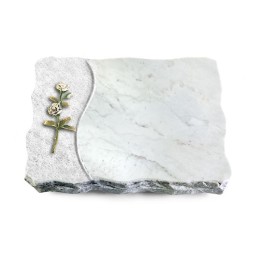 Grabplatte Omega Marmor/Wave Rose 8 (Color)