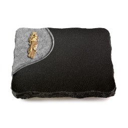 Grabplatte Indisch Black Folio Maria (Bronze)