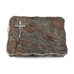 Grabplatte Paradiso/Pure Kreuz/Ähren (Alu)