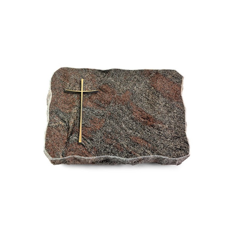 Grabplatte Paradiso/Pure Kreuz 2 (Bronze)